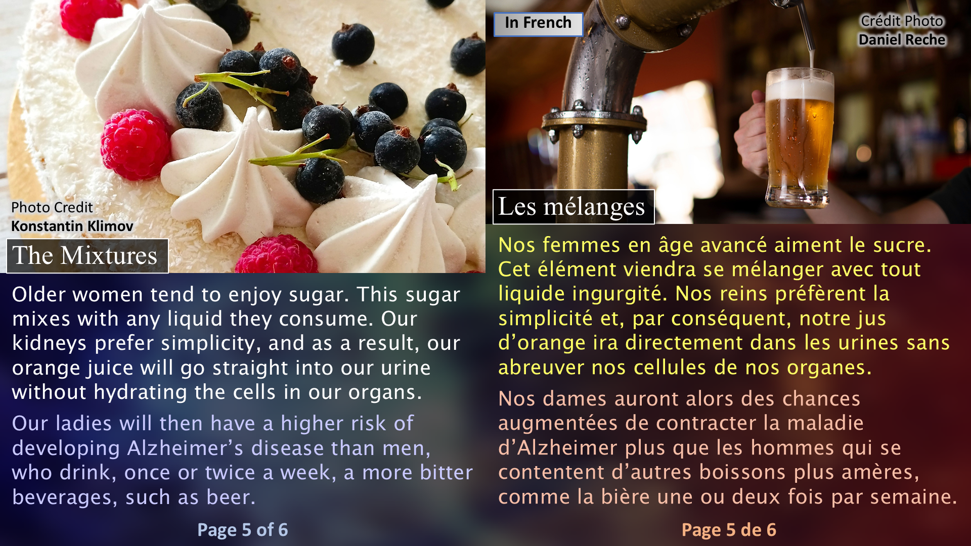 Alzheimer’s Disease and Its Solution: The Raisins / La maladie de l’Alzheimer et sa solution : les raisins secs - Page 05