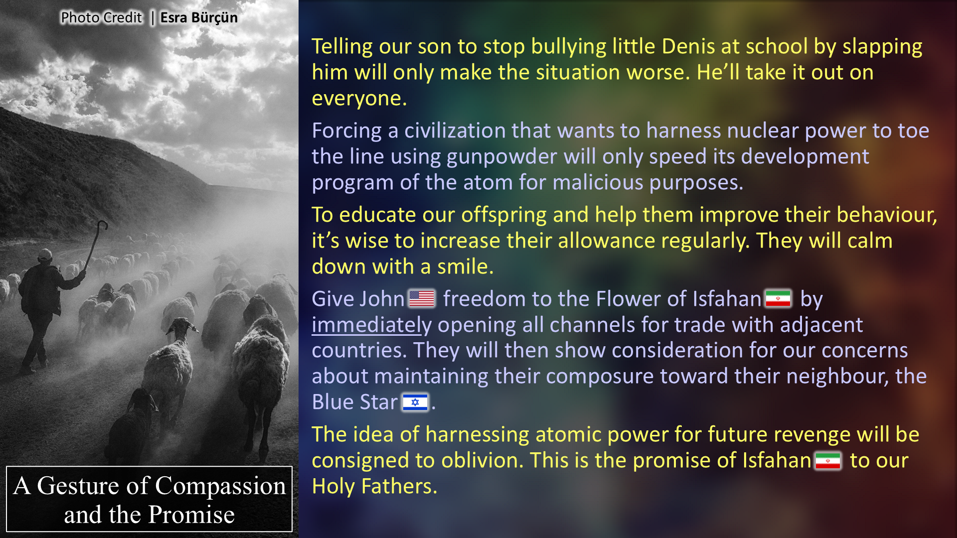 A Gesture of Compassion and the Promise