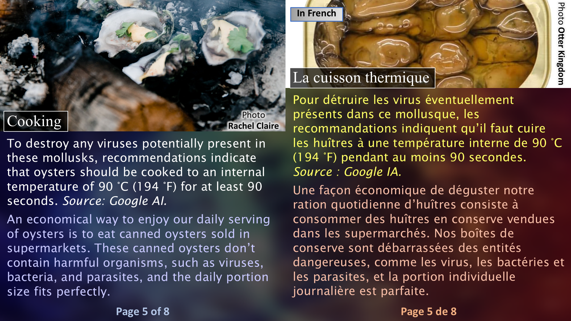 HIV and Its Solution: Oysters / Le VIH et sa solution : les huîtres - Page 05