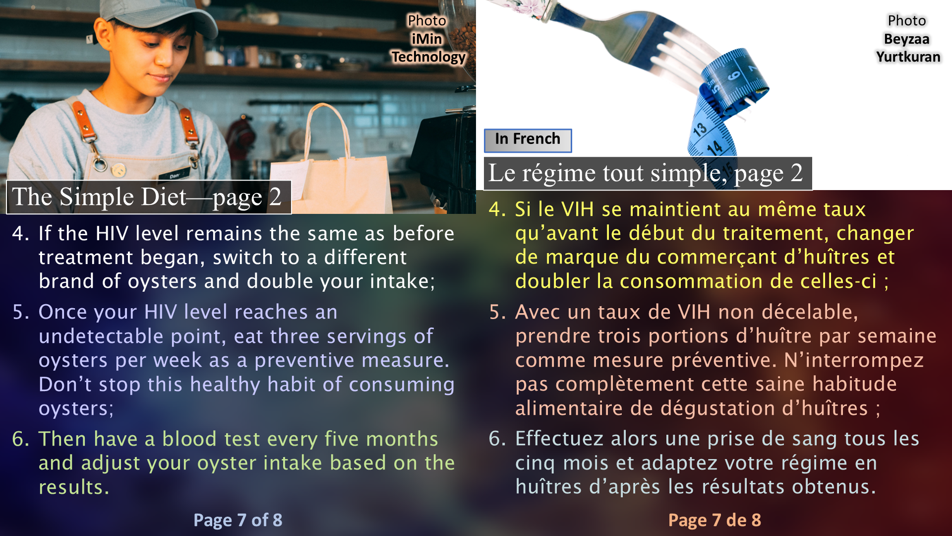 HIV and Its Solution: Oysters / Le VIH et sa solution : les huîtres - Page 07