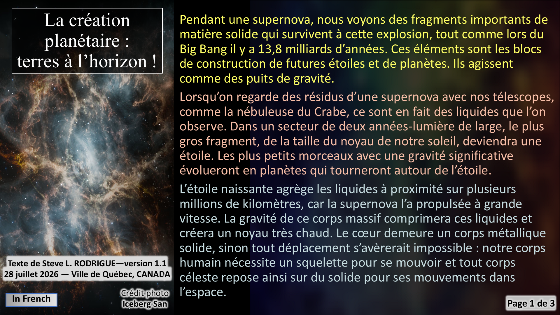 Création planétaire - Page 01