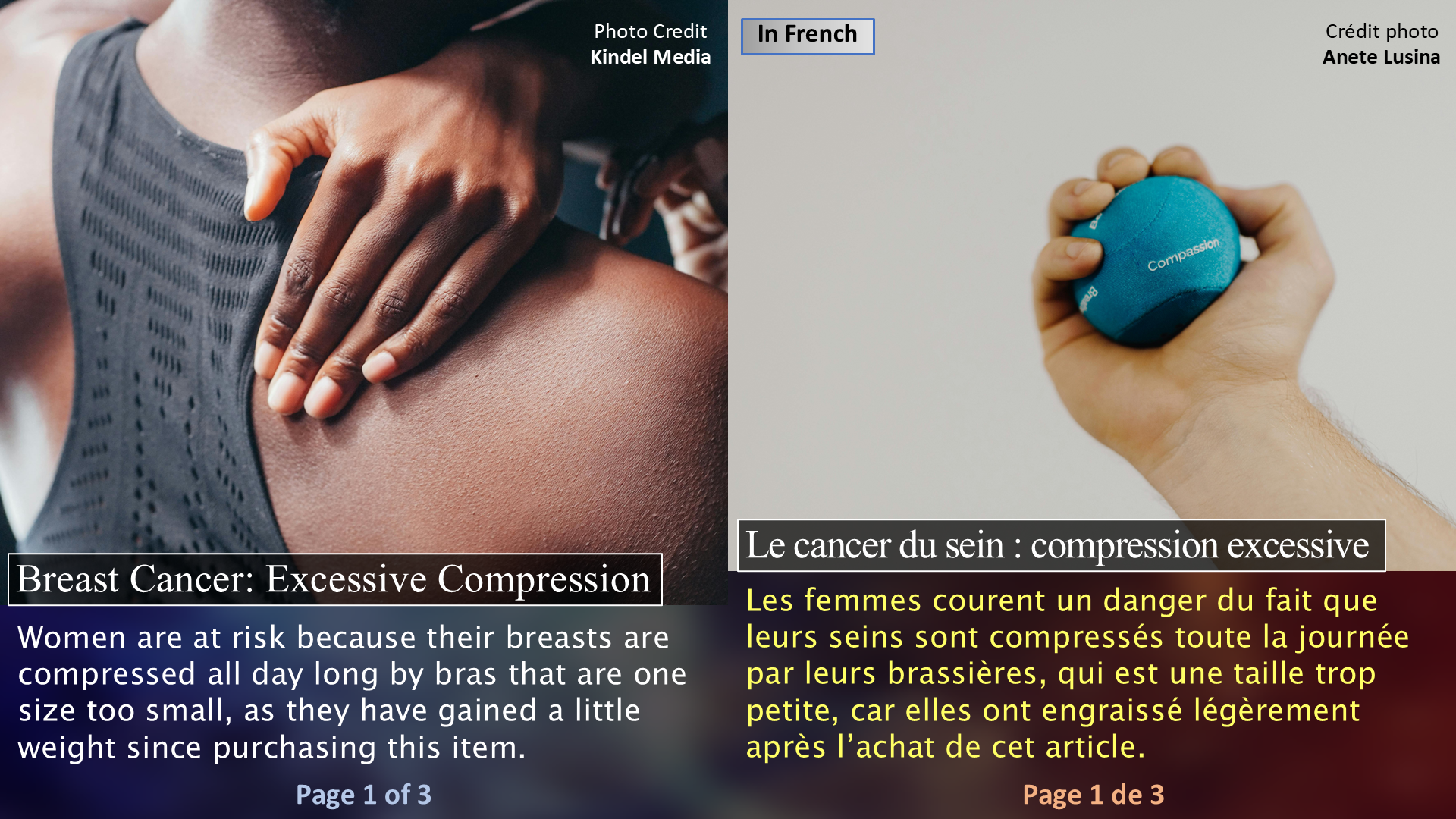 Breast Cancer: Compression / Le cancer du sein: compression - Page 1
