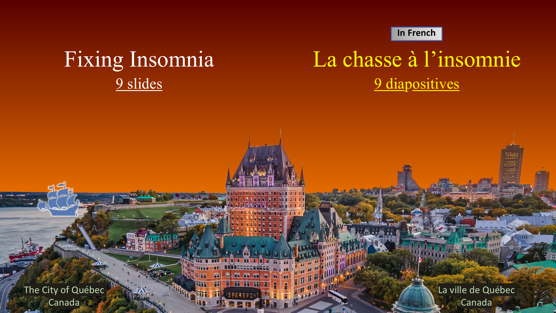 Fixing Insomnia / Adieu à l’insomnie