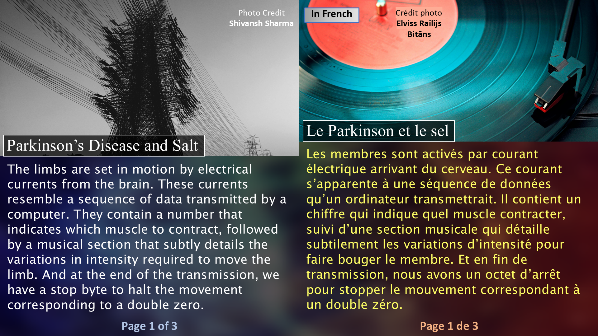 Parkinson’s Disease and Salt / Le Parkinson et le sel - Page 1