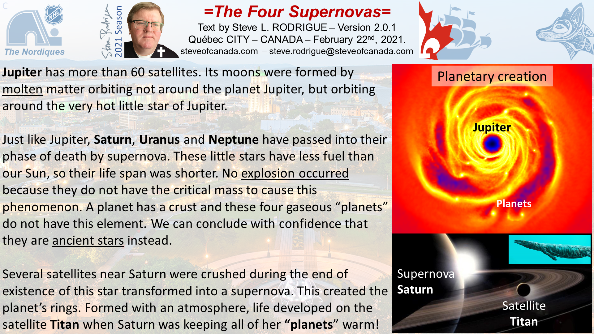 The nearby supernovas