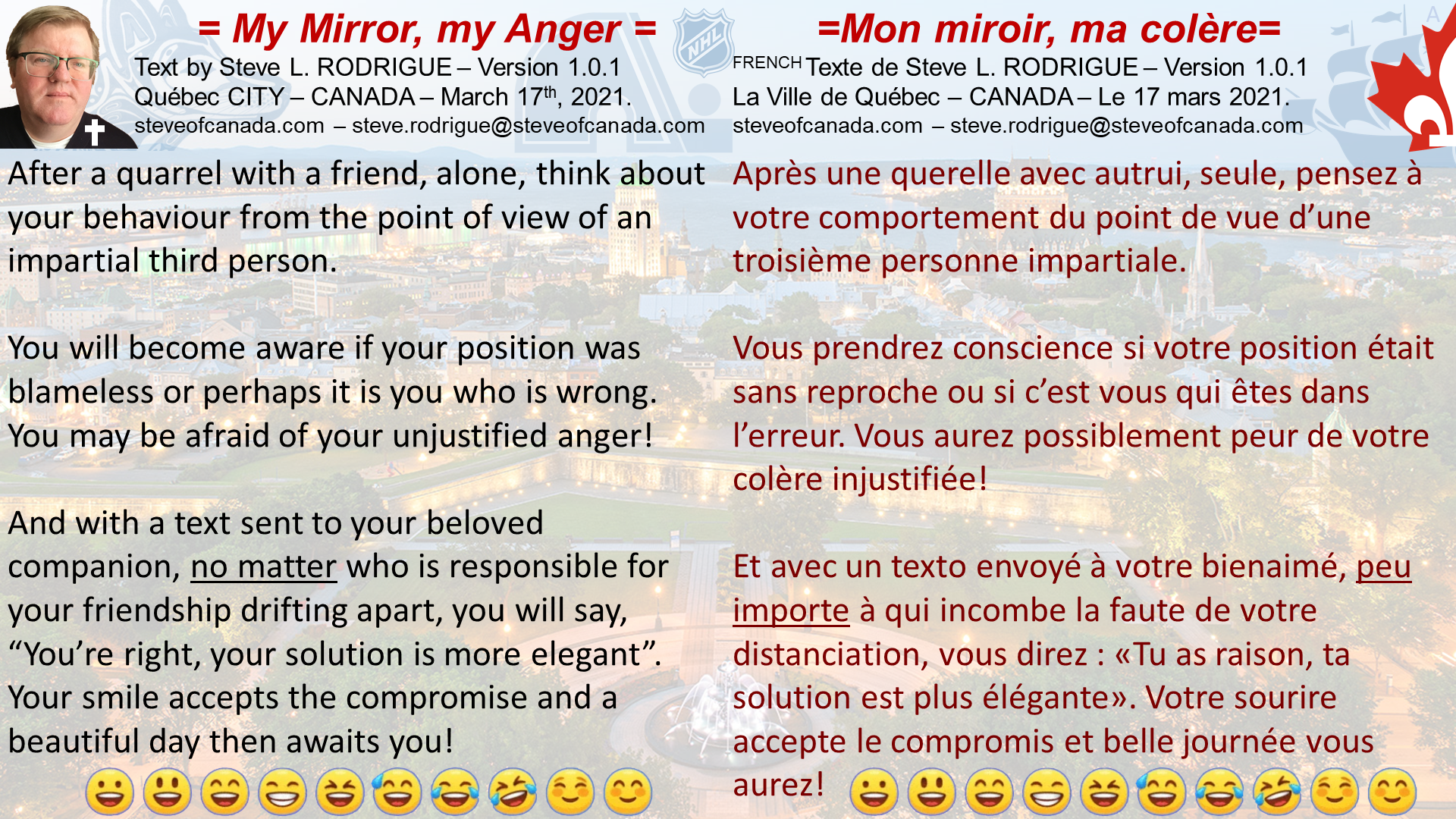 My mirror, my anger